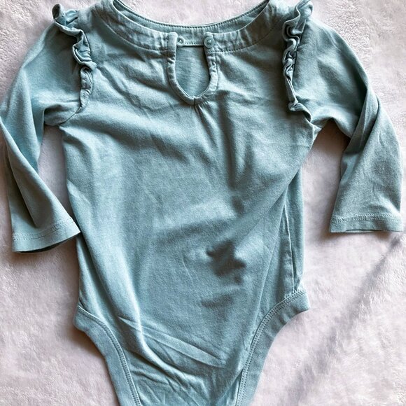 BabyGap & George 3-6M Holiday Bodysuits Set of 2 – Let It Snow & Reindeer Prints - Picture 6 of 12